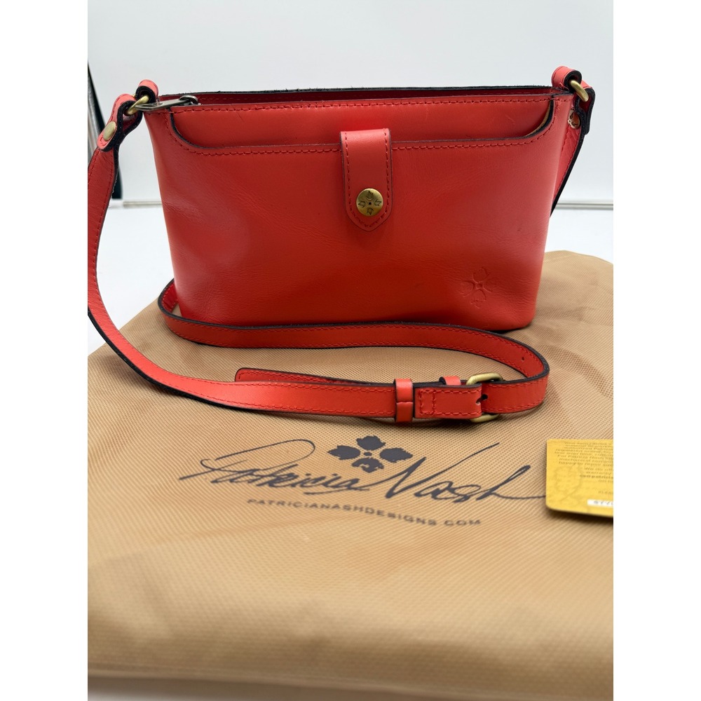 Patricia Nash Handbag Aimee Crossbody Bag P1085333‎ Leather Coral Women OS